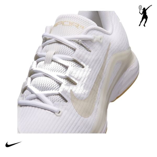 Nike Zoom Vapor 12 Kadın Tenis Ayakkabısı – White/Summit White/Black (Hard Court)