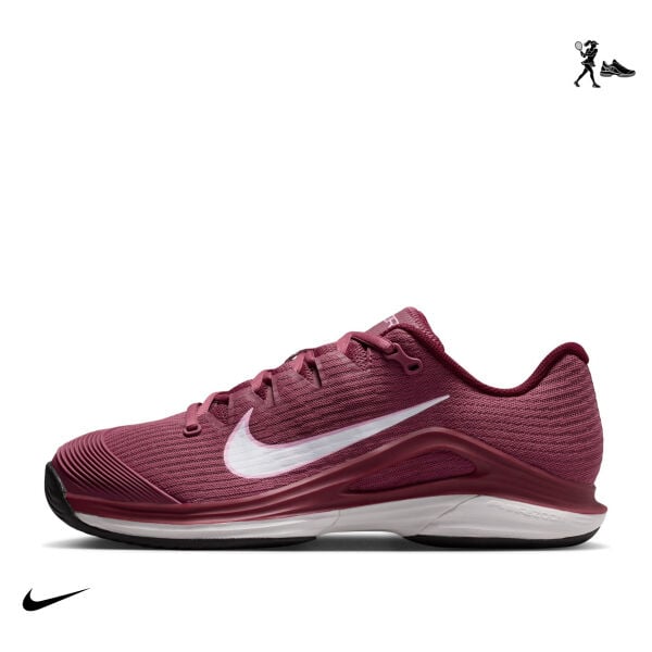 Nike Zoom Vapor 12 Kadın Tenis Ayakkabısı – Pink Smoke/Vast Grey/Black/White (Hard Court)