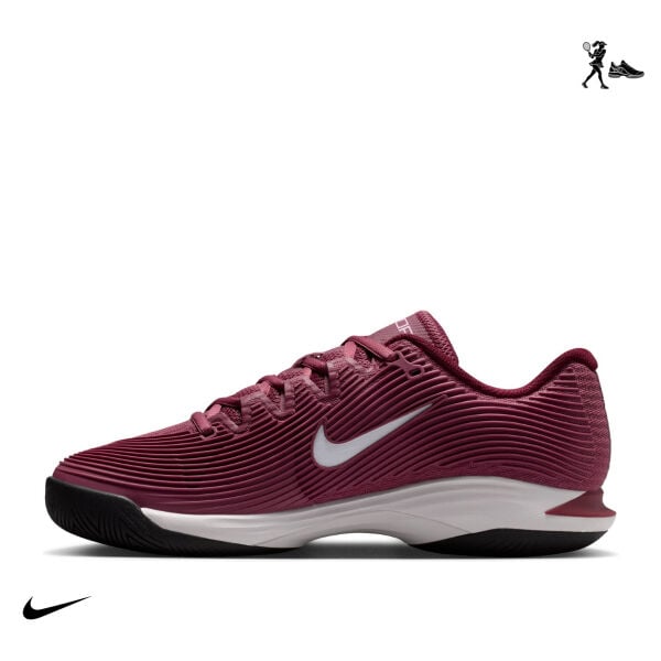 Nike Zoom Vapor 12 Kadın Tenis Ayakkabısı – Pink Smoke/Vast Grey/Black/White (Hard Court)