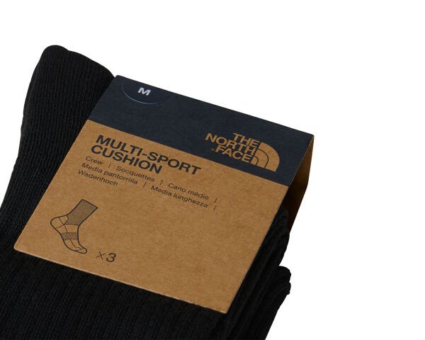 Multi Sport Cush Crew Sock 3P, 3'lü Spor Çorap (Siyah)