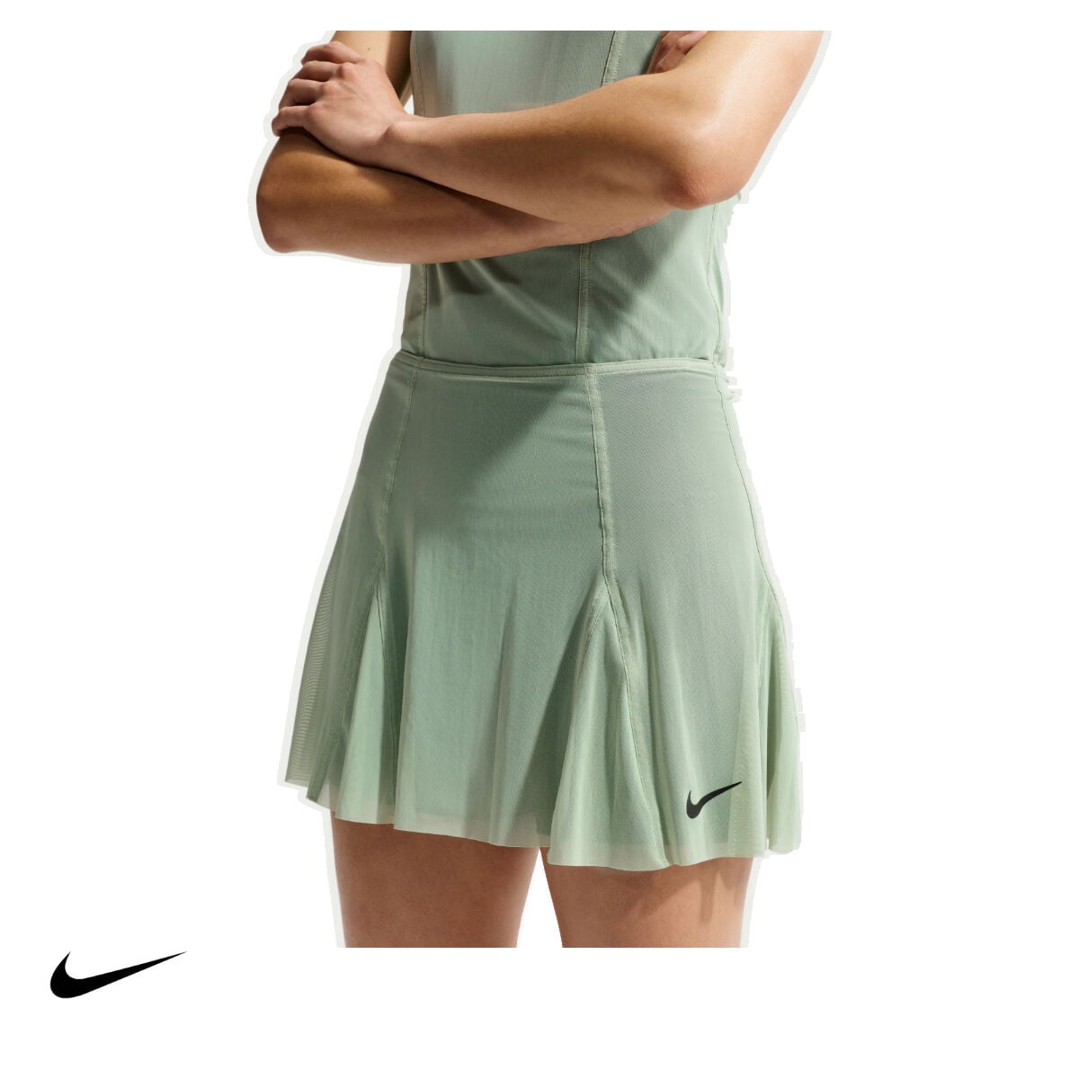 Nike Kadın Tenis Eteği NikeCourt Slam Dri-FIT Steam Black Spruce Black