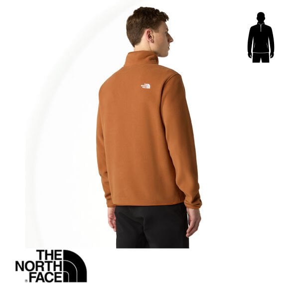 The North Face M Glacier 1/4 Zip Polar (Burnt Umber)