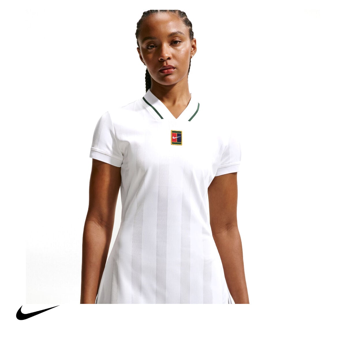 Nike Kadın Tenis Elbisesi NikeCourt Slam Dri-FIT White