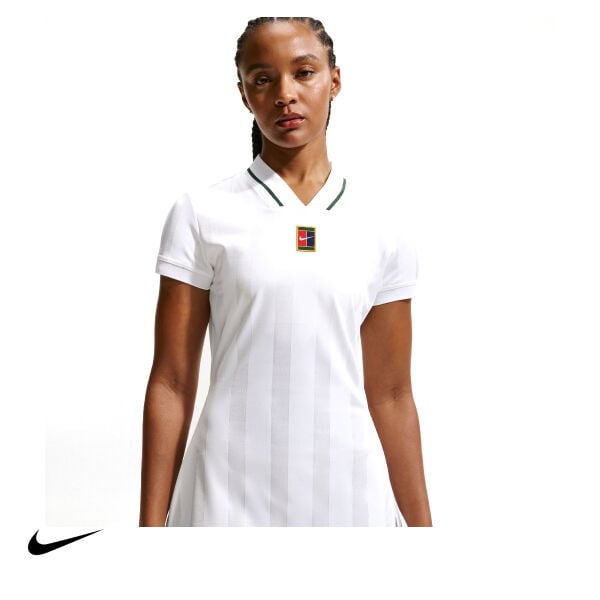 Nike Kadın Tenis Elbisesi NikeCourt Slam Dri-FIT White