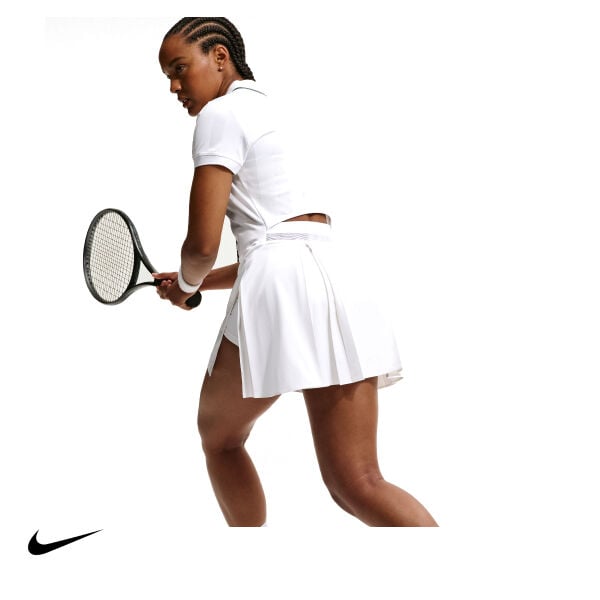 Nike Kadın Tenis Elbisesi NikeCourt Slam Dri-FIT White