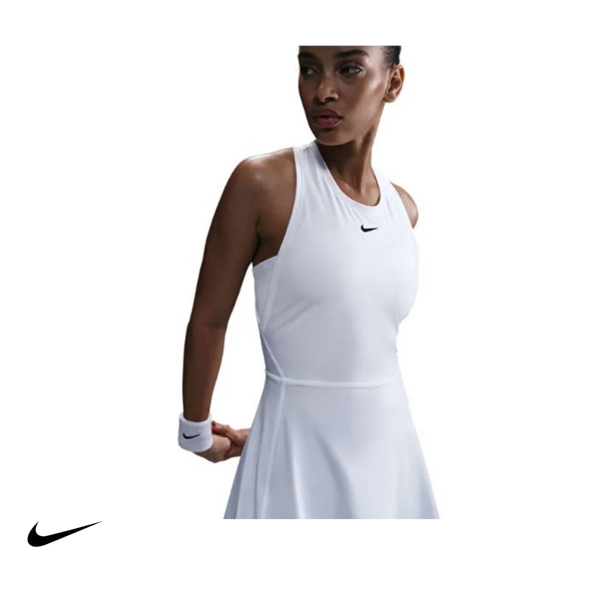 Nike Kadın Tenis Elbisesi Victory Dri-FIT White Black