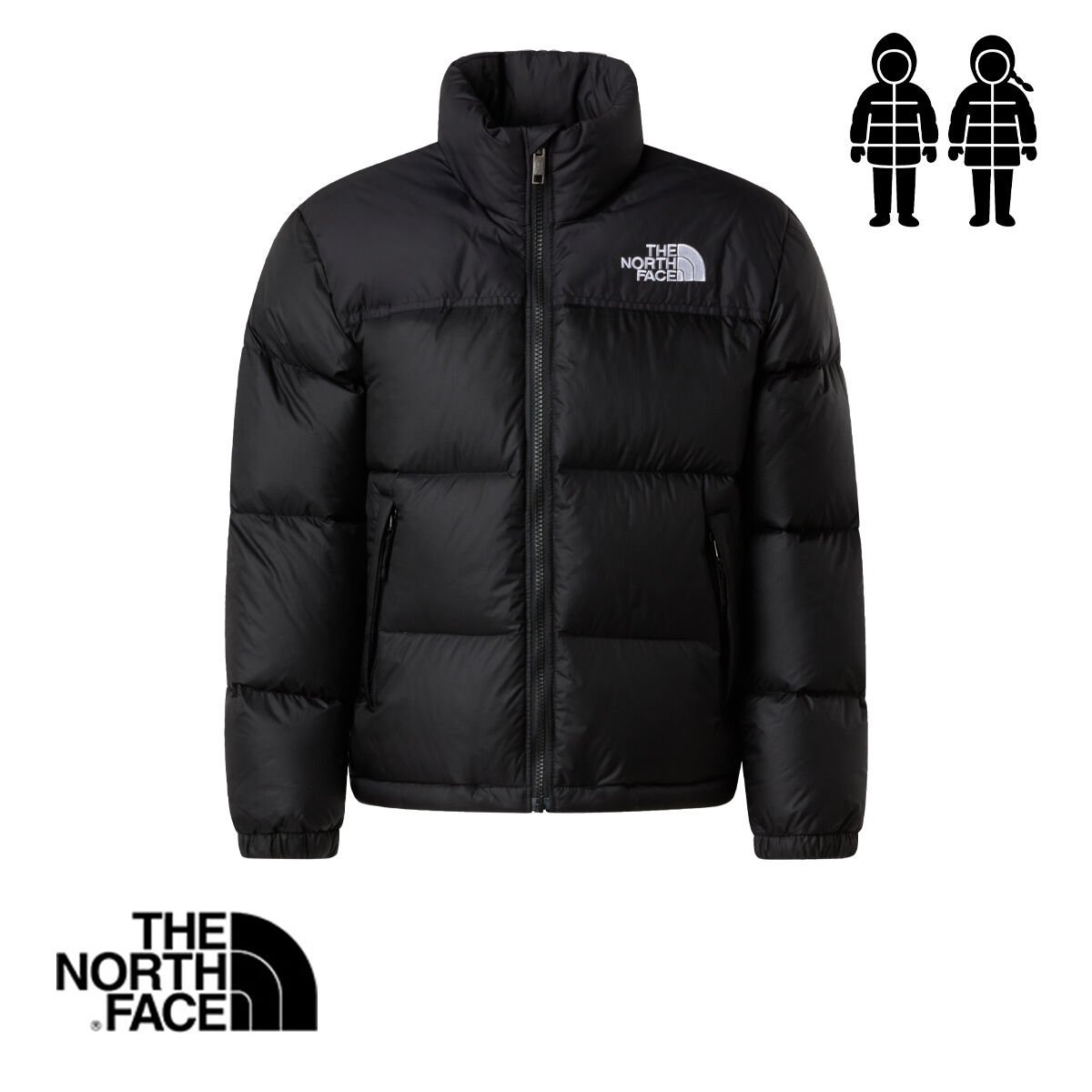 The North Face Teen 1996 Retro Nuptse Jacket – TNF Black
