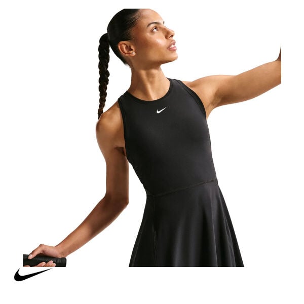 Nike Kadın Tenis Elbisesi Victory Dri-FIT Black White