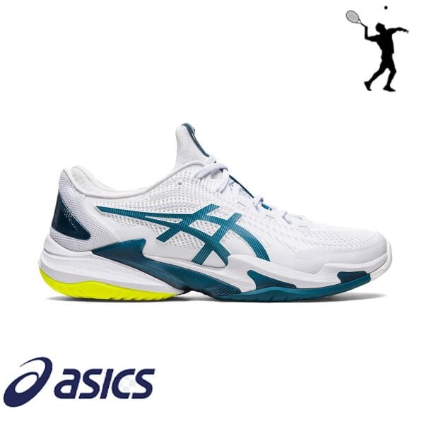 ASICS Court FF 3 Erkek Tenis Ayakkabısı – Beyaz / Gri Mavi (Hard Court)
