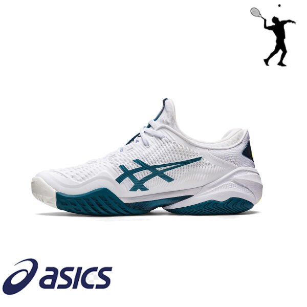 ASICS Court FF 3 Erkek Tenis Ayakkabısı – Beyaz / Gri Mavi (Hard