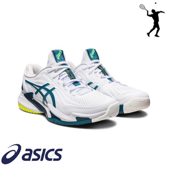 ASICS Court FF 3 Erkek Tenis Ayakkabısı – Beyaz / Gri Mavi (Hard Court)
