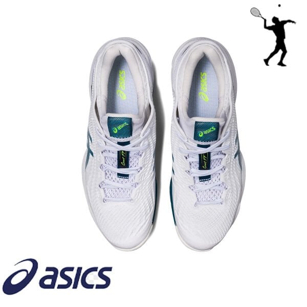 ASICS Court FF 3 Erkek Tenis Ayakkabısı – Beyaz / Gri Mavi (Hard Court)