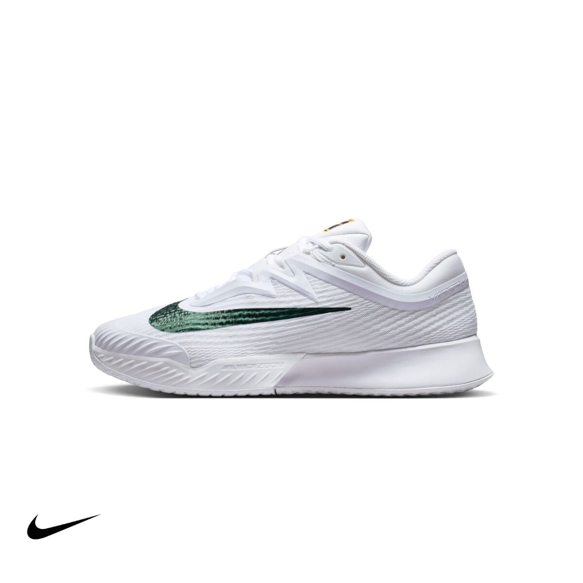 Nike Vapor Pro 3 PRM Erkek Tenis Ayakkabısı – White/University Gold/University Red/Gorge Green (Hard Court)