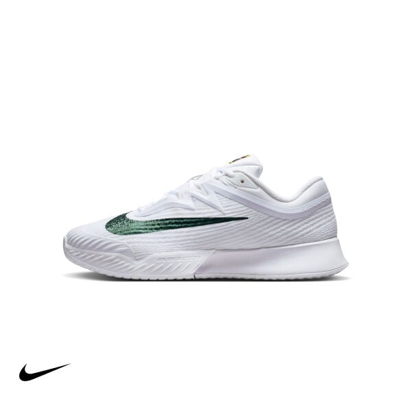 Nike Vapor Pro 3 PRM Erkek Tenis Ayakkabısı – White/University Gold/University Red/Gorge Green (Hard Court)