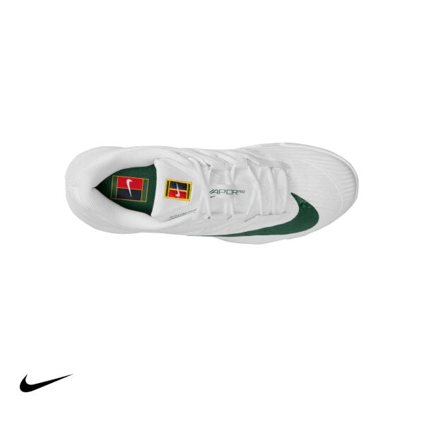 Nike Vapor Pro 3 PRM Erkek Tenis Ayakkabısı – White/University Gold/University Red/Gorge Green (Hard Court)