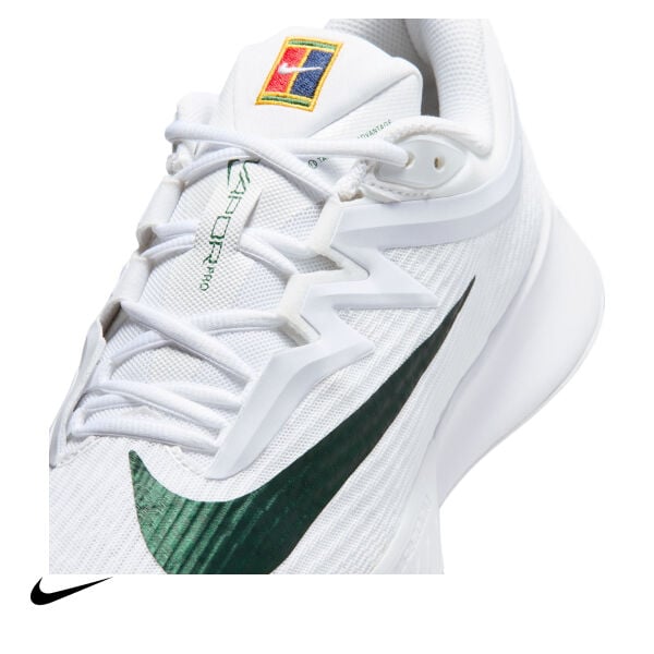 Nike Vapor Pro 3 PRM Erkek Tenis Ayakkabısı – White/University Gold/University Red/Gorge Green (Hard Court)