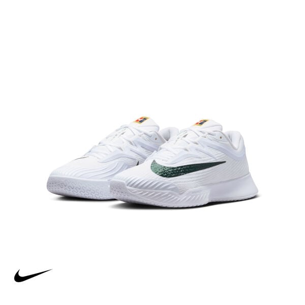 Nike Vapor Pro 3 PRM Erkek Tenis Ayakkabısı – White/University Gold/University Red/Gorge Green (Hard Court)