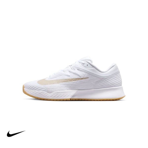 Nike Vapor Pro 3 Erkek Tenis Ayakkabısı – White/Summit White/Linen/Light Orewood Brown (Hard Court)