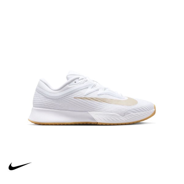 Nike Vapor Pro 3 Erkek Tenis Ayakkabısı – White/Summit White/Linen/Light Orewood Brown (Hard Court)