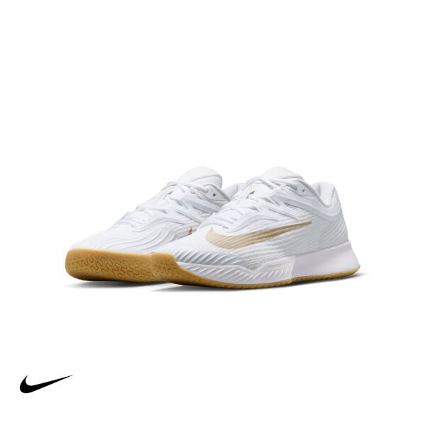Nike Vapor Pro 3 Erkek Tenis Ayakkabısı – White/Summit White/Linen/Light Orewood Brown (Hard Court)