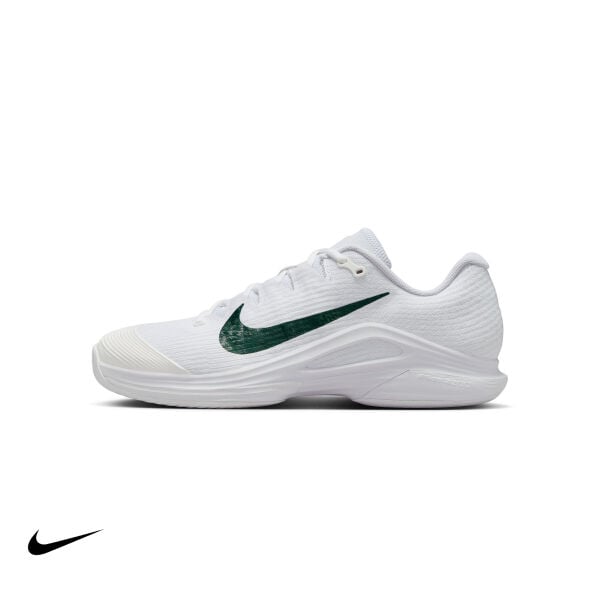Nike Zoom Vapor 12 PRM Erkek Tenis Ayakkabısı – White/University Gold/University Red/Gorge Green (Hard Court)