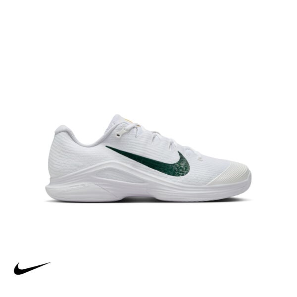 Nike Zoom Vapor 12 PRM Erkek Tenis Ayakkabısı – White/University Gold/University Red/Gorge Green (Hard Court)