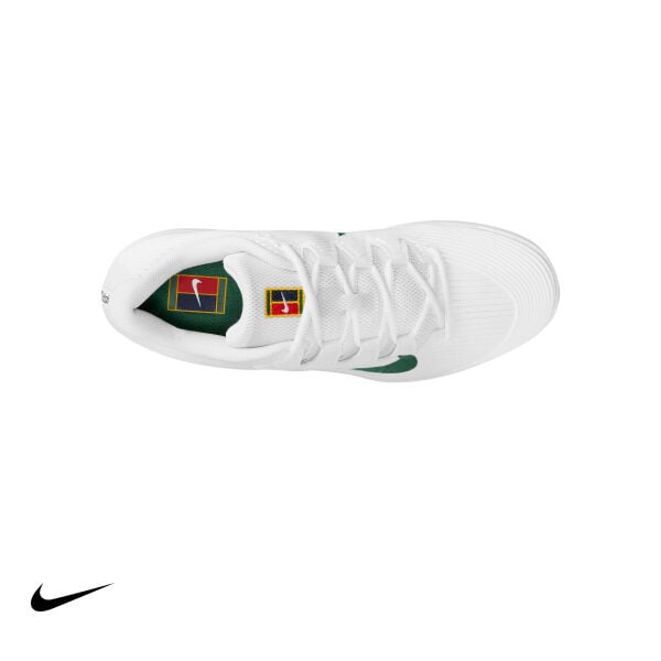 Nike Zoom Vapor 12 PRM Erkek Tenis Ayakkabısı – White/University Gold/University Red/Gorge Green (Hard Court)
