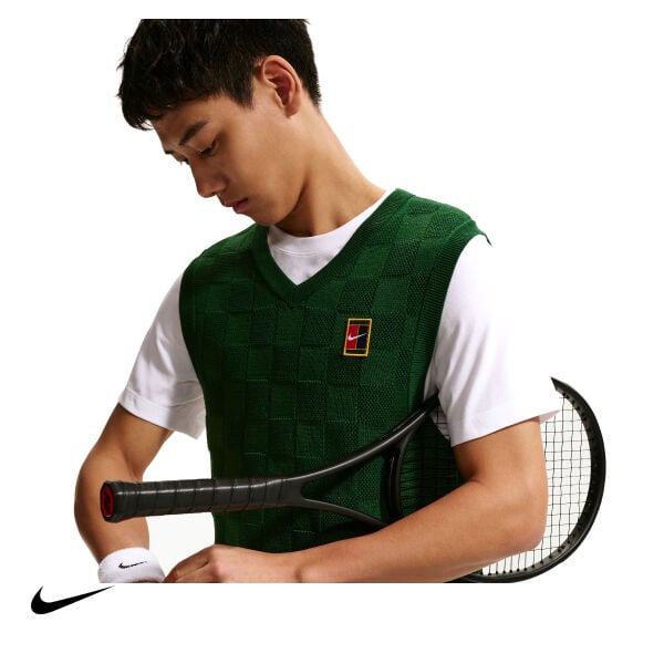 Nike Erkek Tenis Süveteri NikeCourt Slam Gorge Green