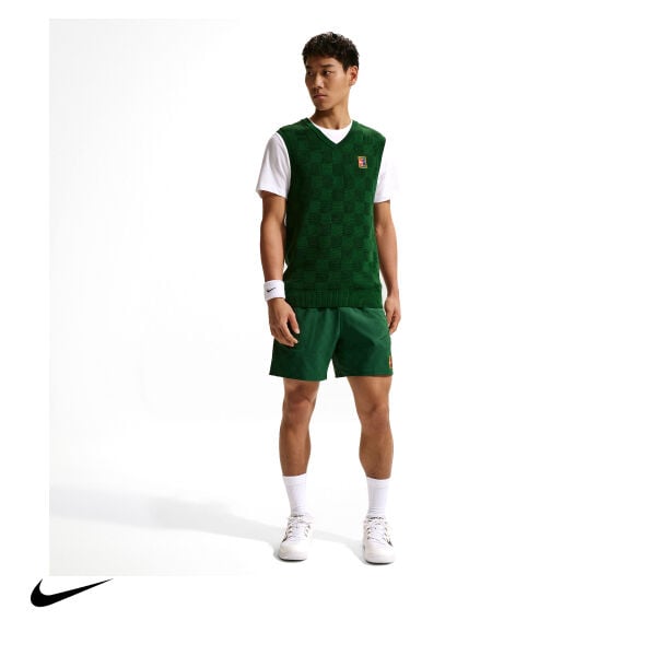 Nike Erkek Tenis Süveteri NikeCourt Slam Gorge Green