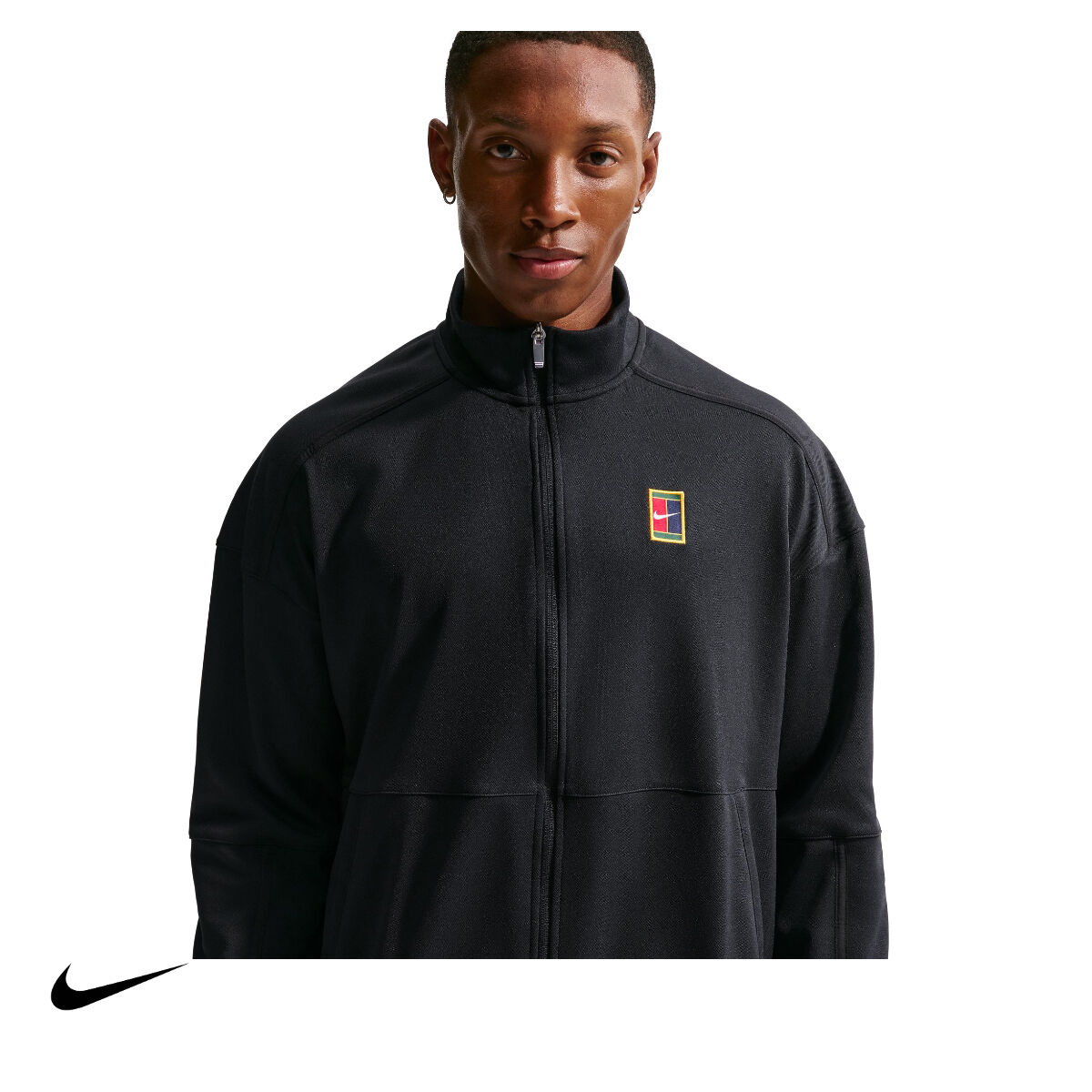 Nike Erkek Tenis Ceketi NikeCourt Heritage Black Black