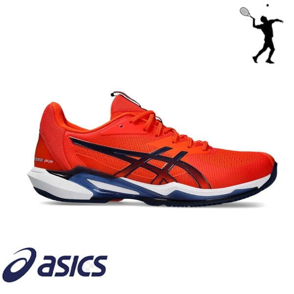 ASICS Solution Speed FF 3 Erkek Tenis Ayakkabısı – Turuncu / Mavi (Hard Court)