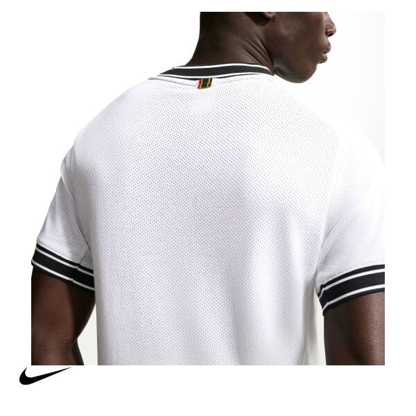 Nike Erkek Tenis Tişörtü NikeCourt Heritage White Black