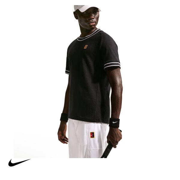 Nike Erkek Tenis Tişörtü NikeCourt Heritage Black