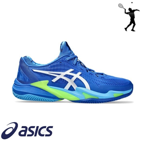 ASICS Court FF 3 Novak Erkek Tenis Ayakkabısı – Tuna Mavisi / Beyaz (Clay Court)