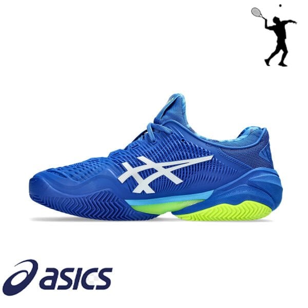 ASICS Court FF 3 Novak Erkek Tenis Ayakkabısı – Tuna Mavisi / Beyaz (Clay Court)