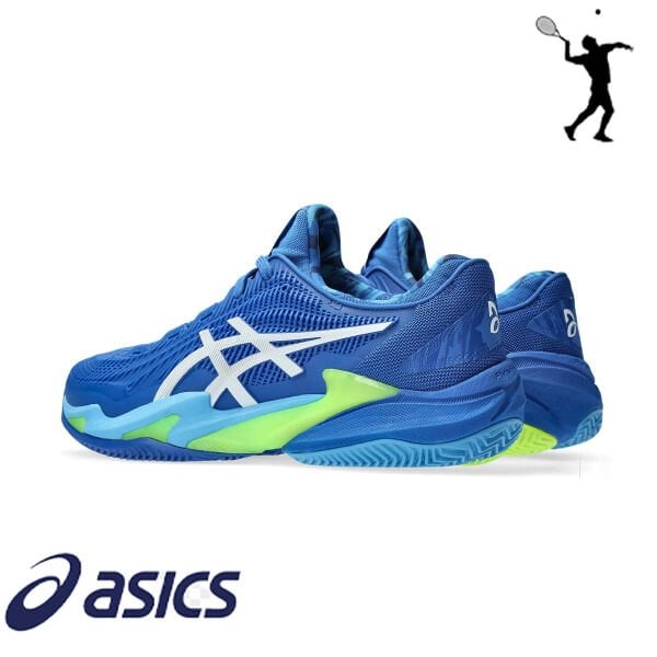 ASICS Court FF 3 Novak Erkek Tenis Ayakkabısı – Tuna Mavisi / Beyaz (Clay Court)