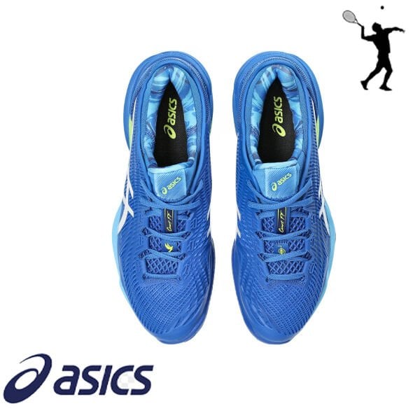 ASICS Court FF 3 Novak Erkek Tenis Ayakkabısı – Tuna Mavisi / Beyaz (Clay Court)