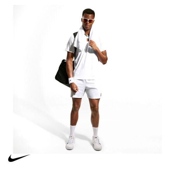 Nike Erkek Tenis Tişörtü NikeCourt Slam Dri-FIT ADV White Gorge Green