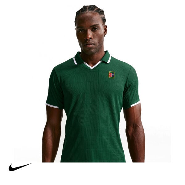 Nike Erkek Tenis Polo Tişörtü NikeCourt Slam Dri-FIT ADV Gorge Green