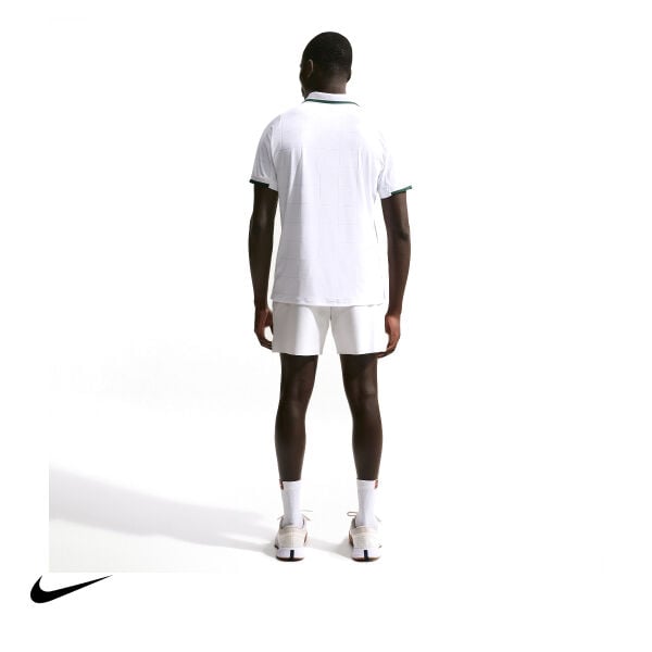 Nike Erkek Tenis Polo Tişörtü NikeCourt Slam Dri-FIT ADV White