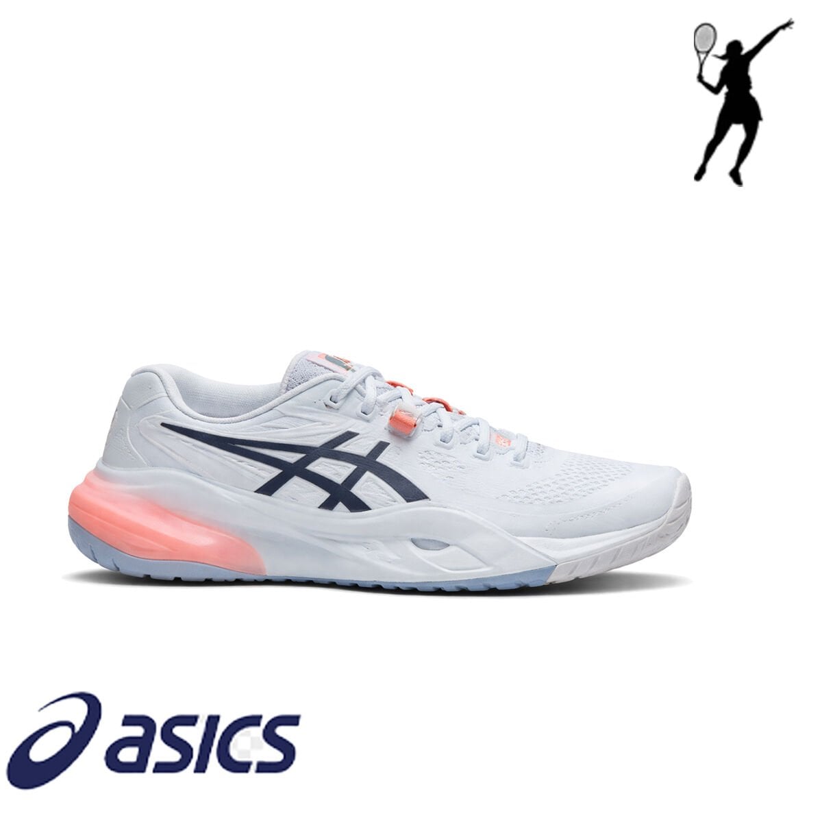 ASICS Gel-Resolution X Kadın Tenis Ayakkabısı – Sky/Grey Blue (Hard Court)