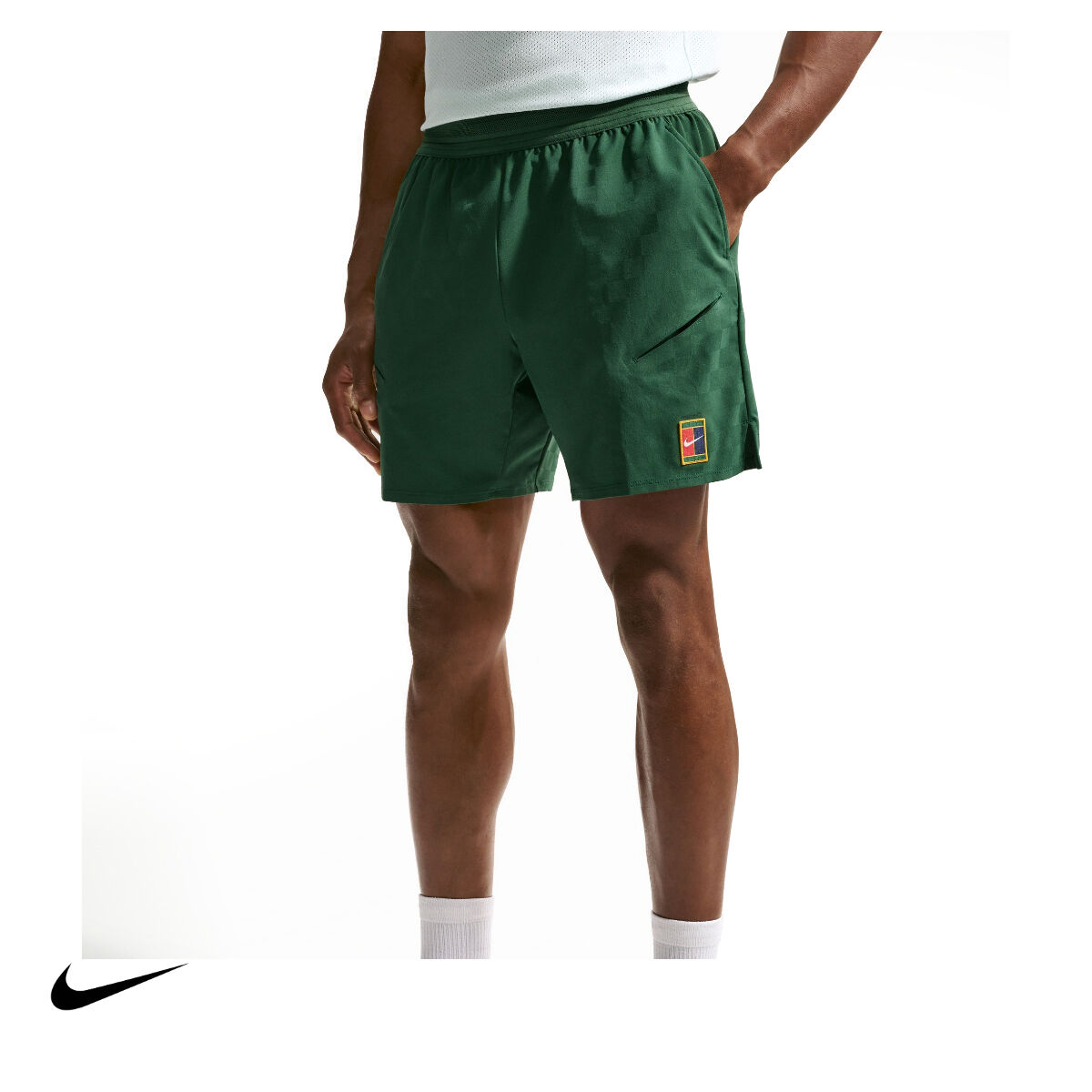 Nike Erkek Tenis Şortu NikeCourt Slam Dri-FIT Gorge Green