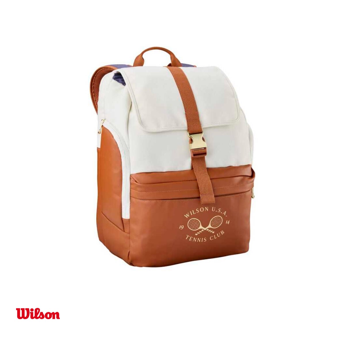 Wilson Tenis Sırt Çantası Heritage V2 Krem/Koyu Mor