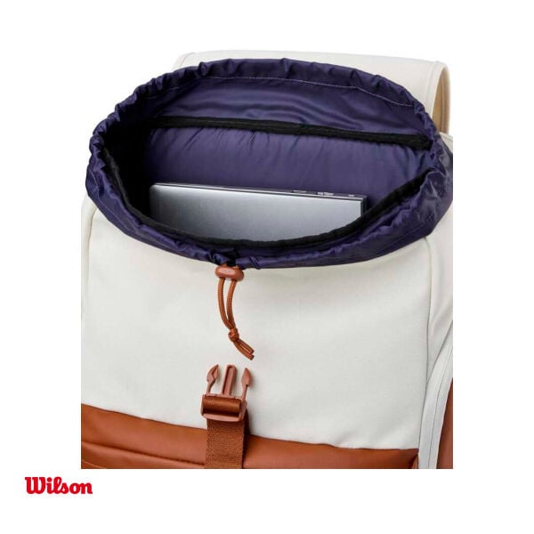 Wilson Tenis Sırt Çantası Heritage V2 Krem/Koyu Mor