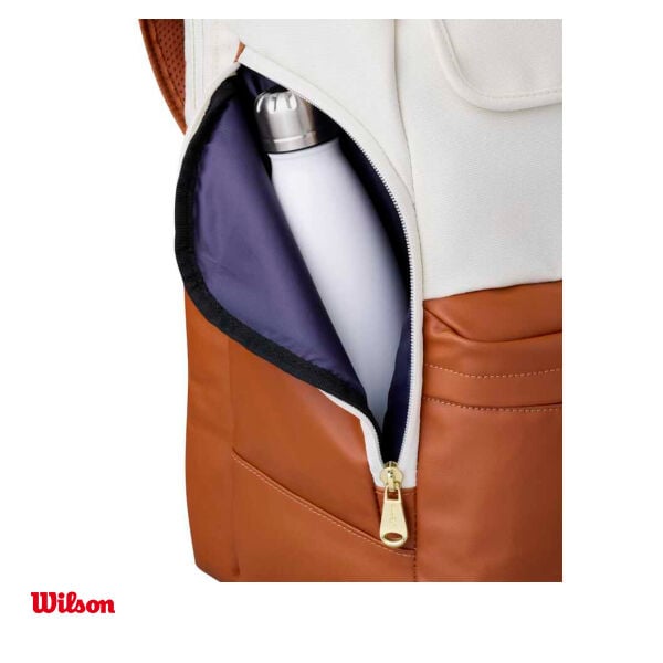 Wilson Tenis Sırt Çantası Heritage V2 Krem/Koyu Mor