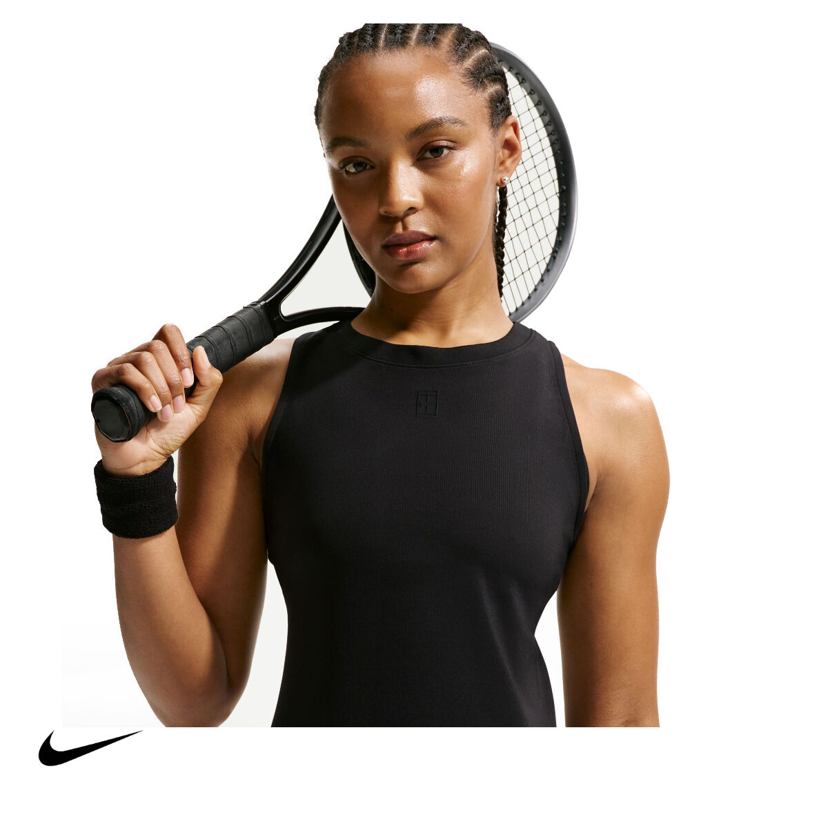 Nike Kadın Tenis Atleti NikeCourt Advantage Dri-FIT Black Black