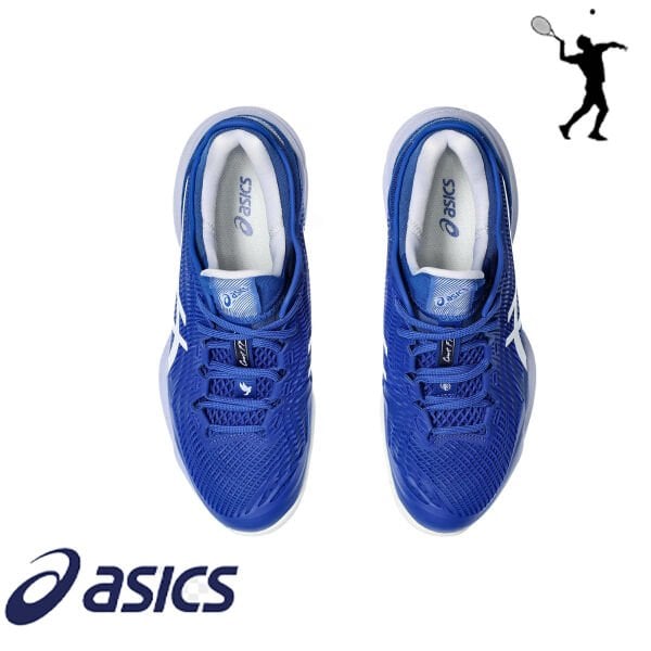 ASICS Court FF 3 Novak Erkek Tenis Ayakkabısı – Asics Mavi / Açık Mavi (Hard Court)