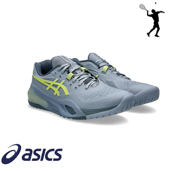 Asics Gel-Resolution X Erkek Tenis Ayakkabısı – Grey Blue/Pistachio (Hard Court)