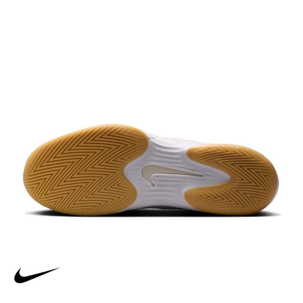 Nike Zoom Vapor 12 Erkek Tenis Ayakkabısı – White/Summit White/Linen/Light Orewood Brown (Hard Court)