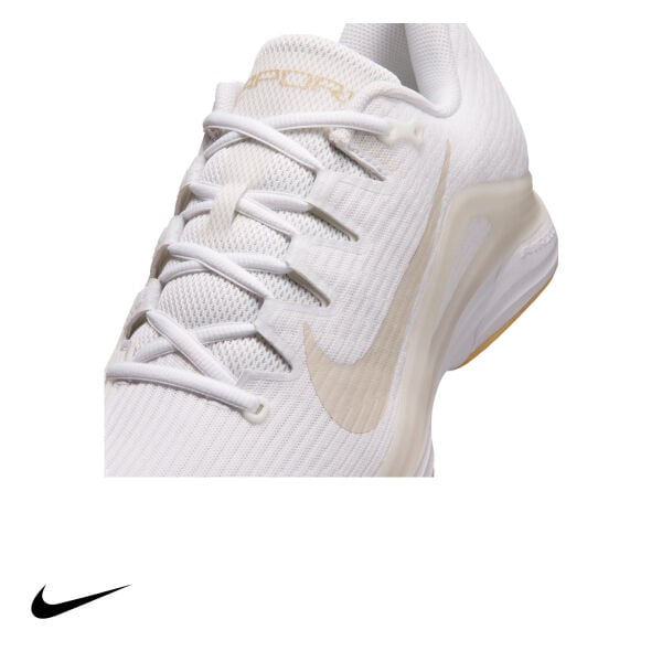 Nike Zoom Vapor 12 Erkek Tenis Ayakkabısı – White/Summit White/Linen/Light Orewood Brown (Hard Court)